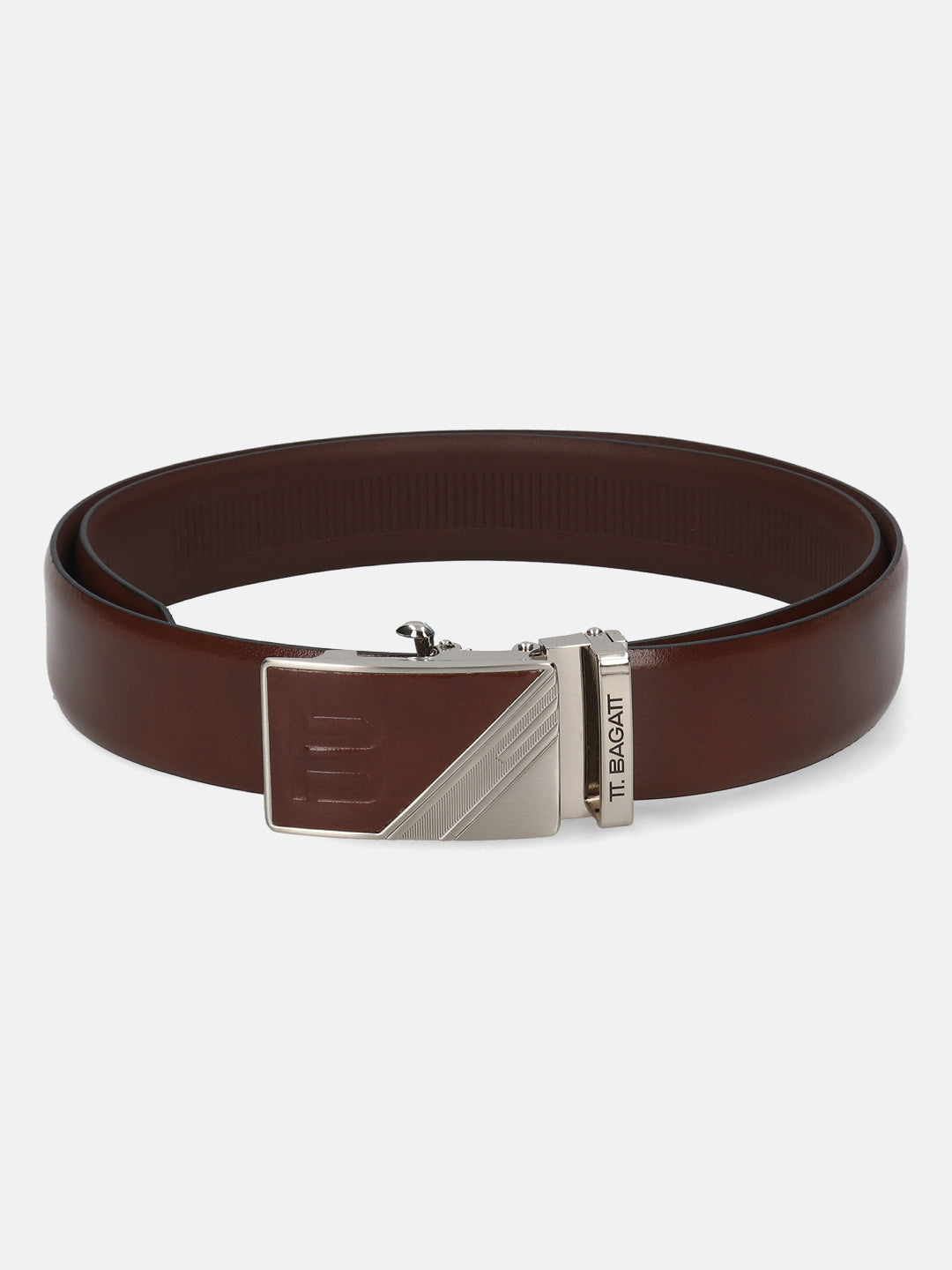 BAGATT Brown Full Grain Italian Leather Non-Reversible Belt