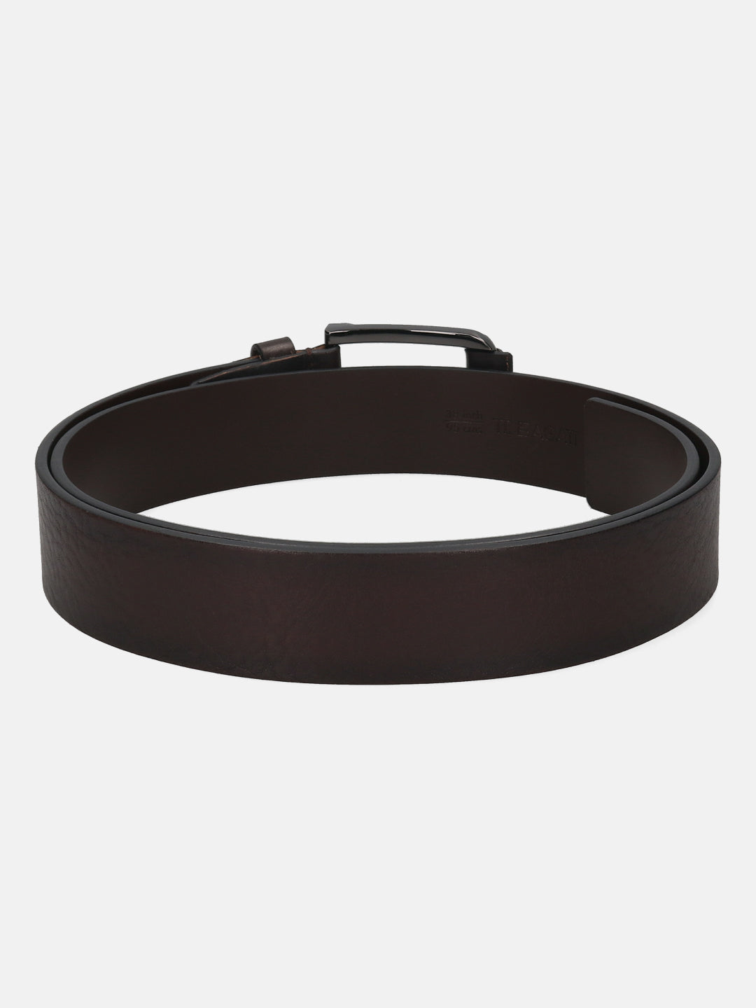 BAGATT Dark Brown Full Grain Italian Leather Non-Reversible Belt