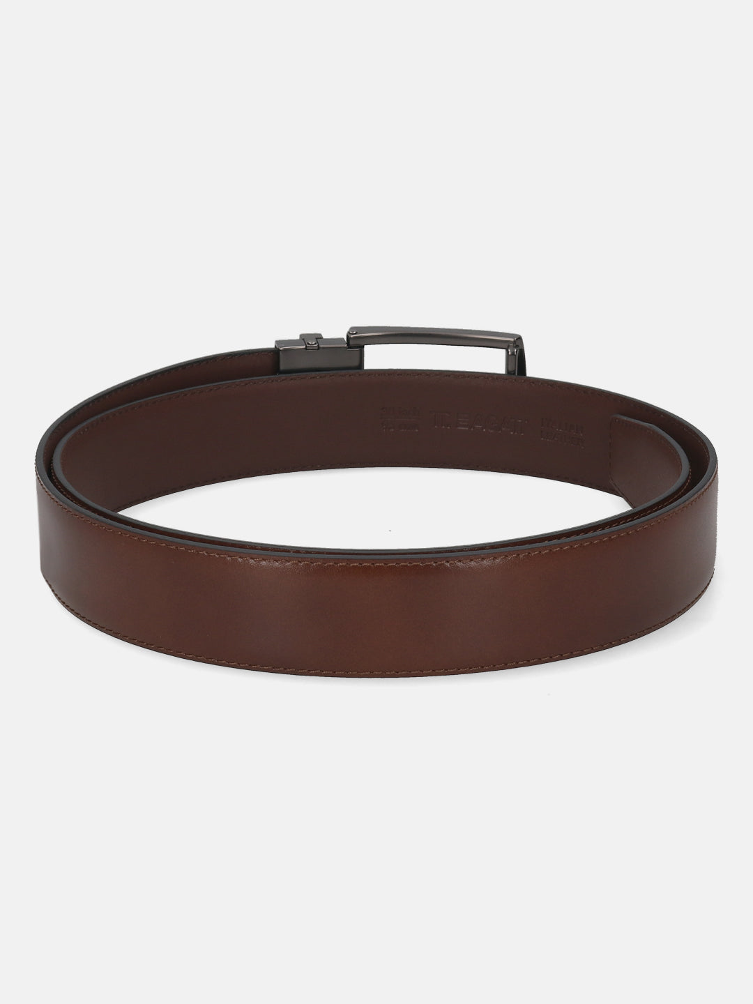 BAGATT Light Brown Full Grain Italian Leather Non-Reversible Belt
