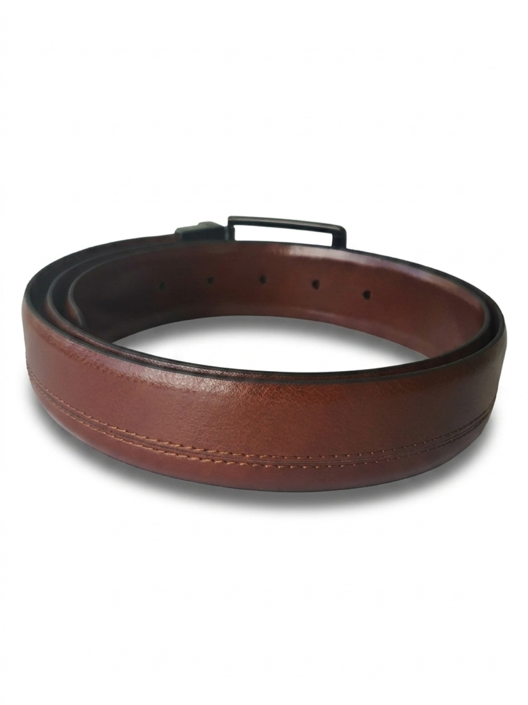TT.BAGATT Tan/Tan Italian Leather Reversible Belt