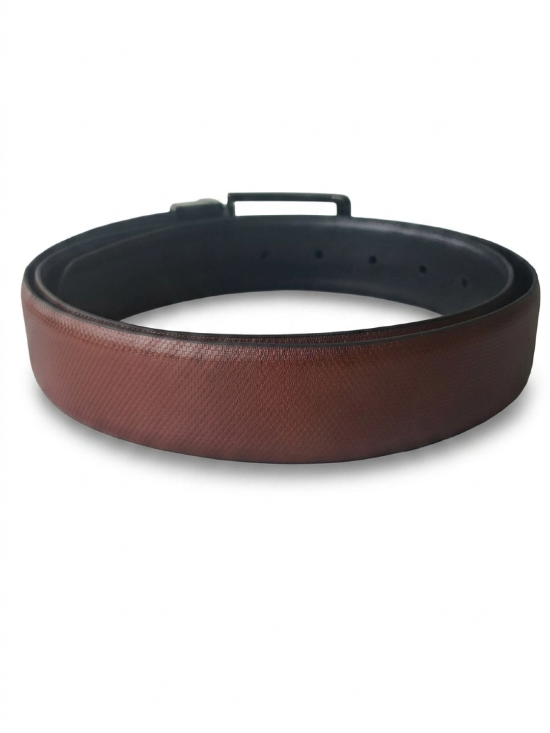 TT.BAGATT Tan/Black Italian Leather Reversible Belt