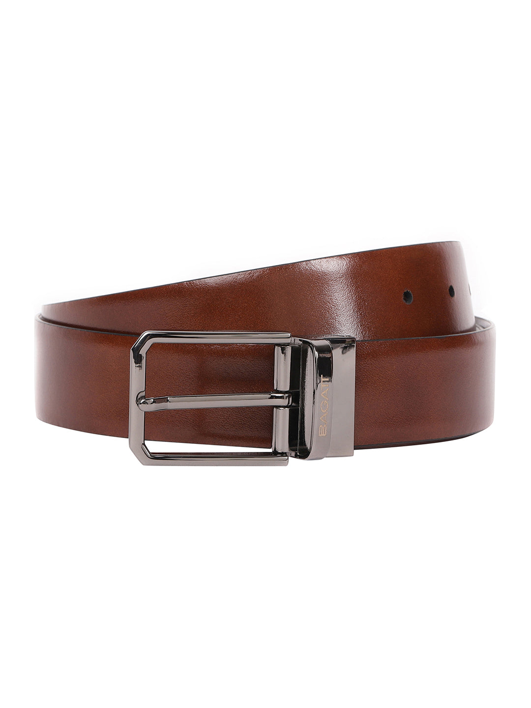BAGATT Brown Reversible Leather Belt