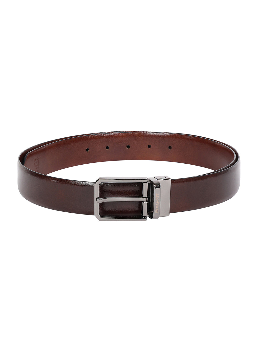 BAGATT Brown Reversible Leather Belt