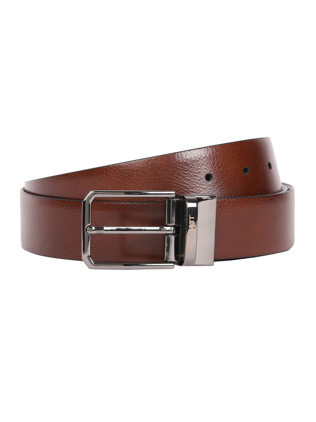 BAGATT Black Reversible Leather Belt