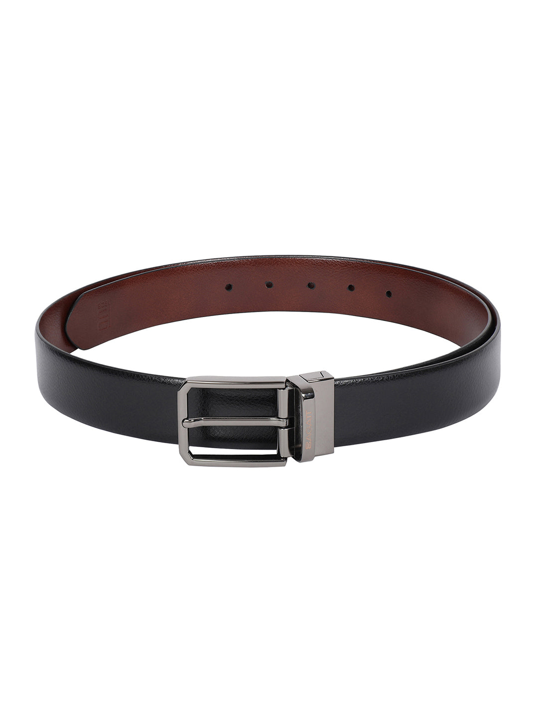 BAGATT Black Reversible Leather Belt