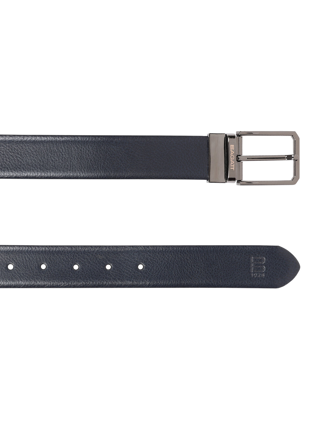 BAGATT Dark Blue Reversible Leather Belt