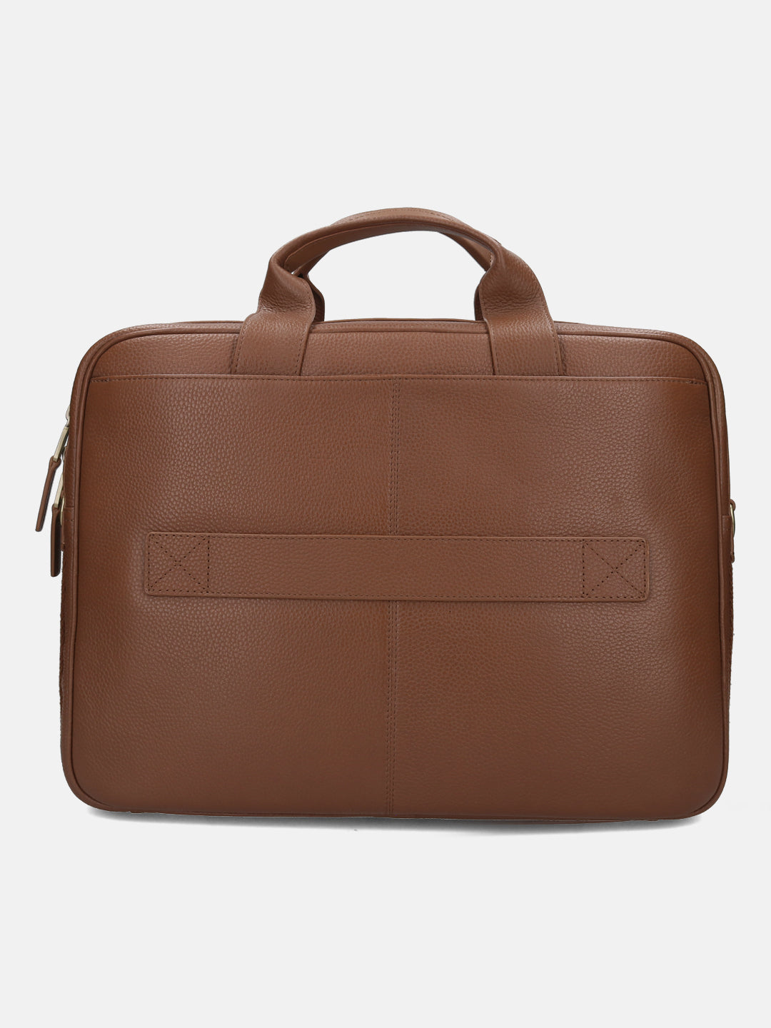 BAGATT Light Brown Wax Leather Laptop Bag