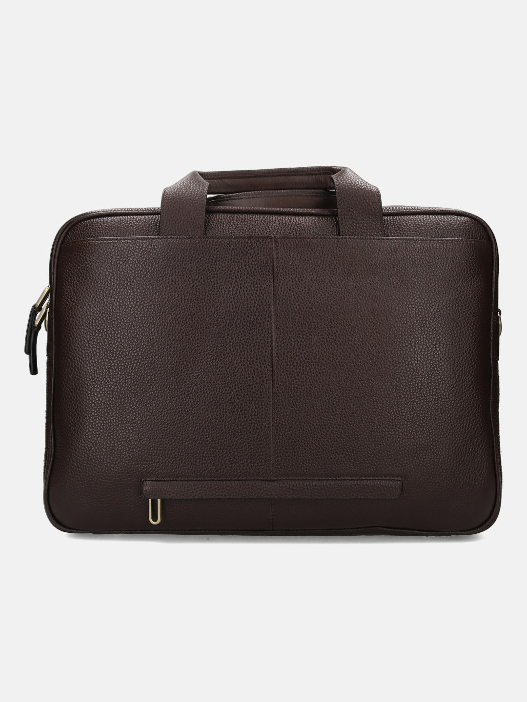 BAGATT Dark Brown Wax Leather Laptop Bag