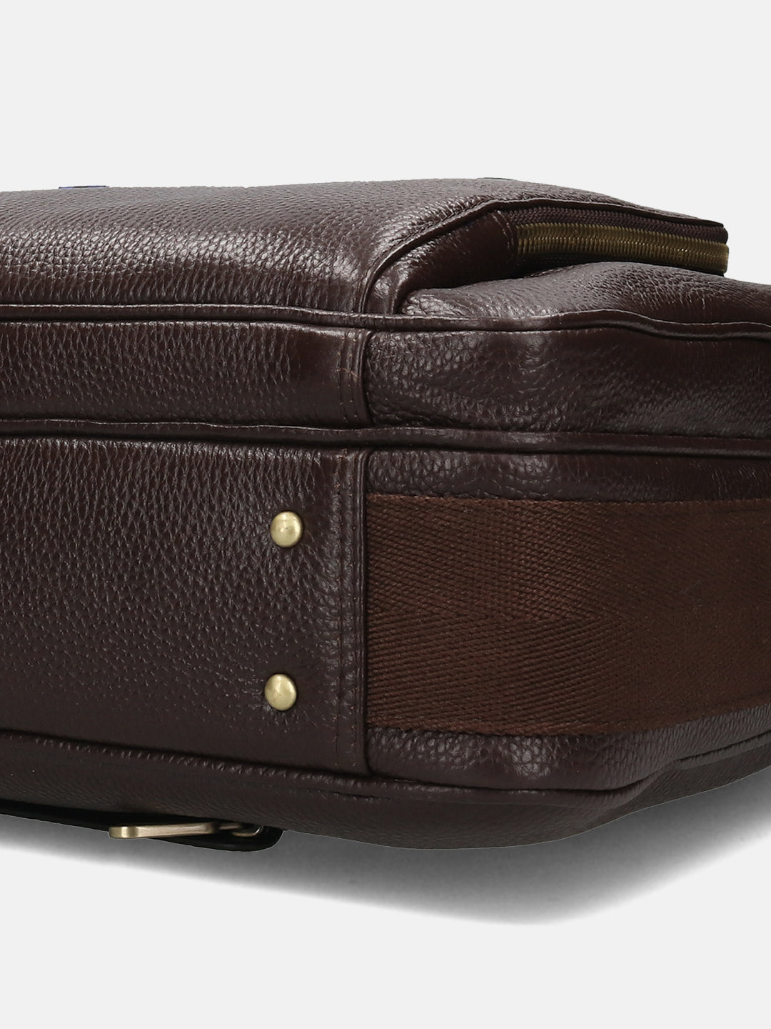 BAGATT Dark Brown Wax Leather Laptop Bag