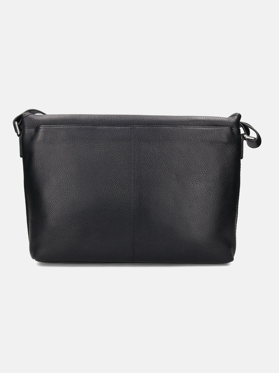 BAGATT Black Wax Leather Messenger Bag