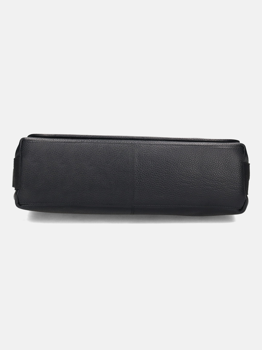BAGATT Black Wax Leather Messenger Bag