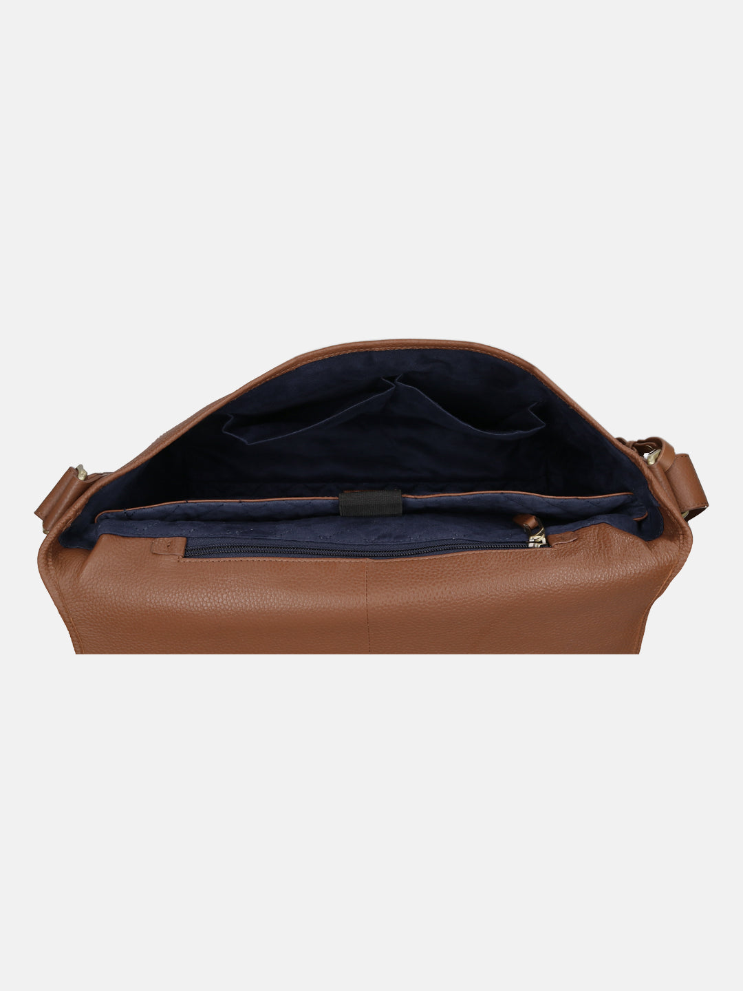 BAGATT Light Brown Wax Leather Messenger Bag
