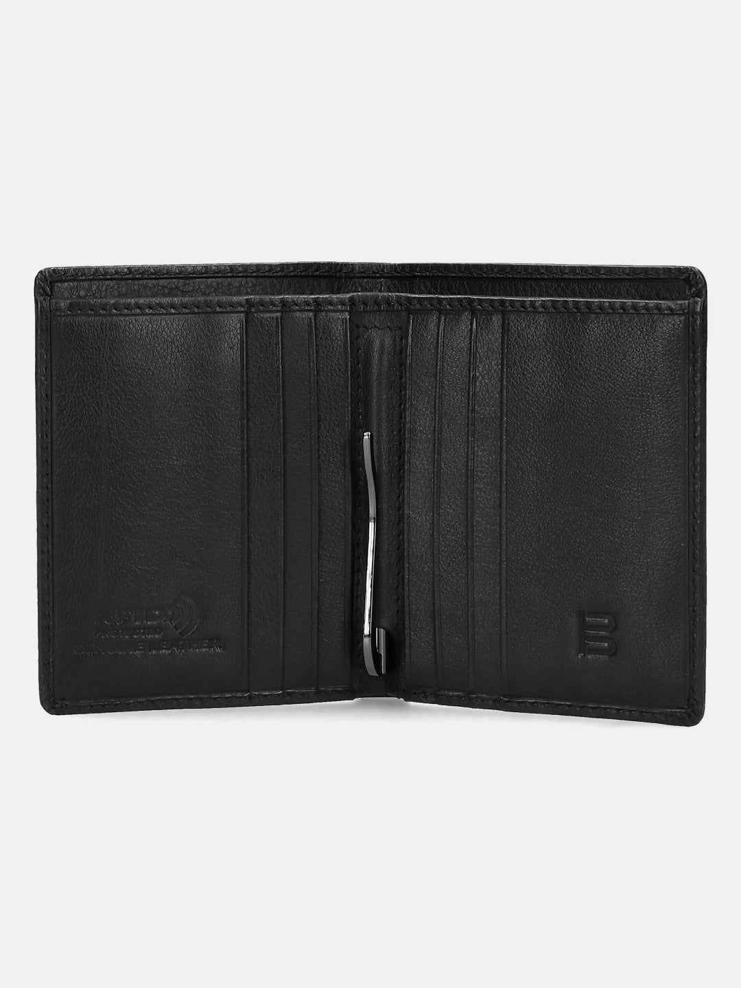 BAGATT Black Tanned Leather Money Clip