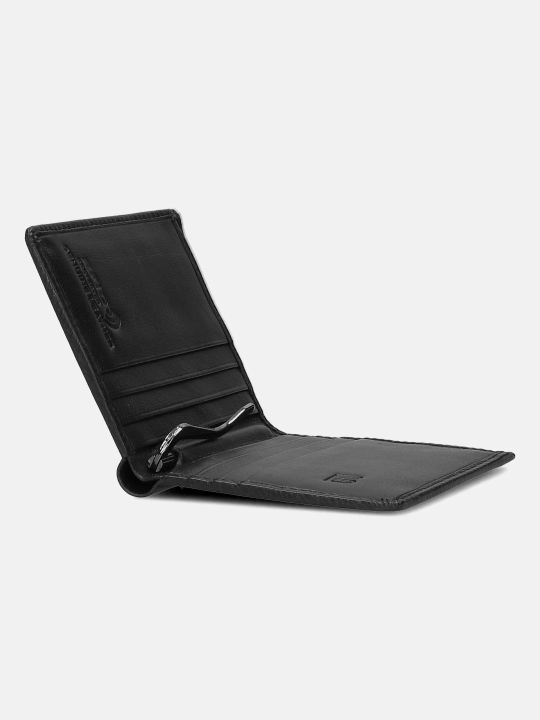 BAGATT Black Tanned Leather Money Clip