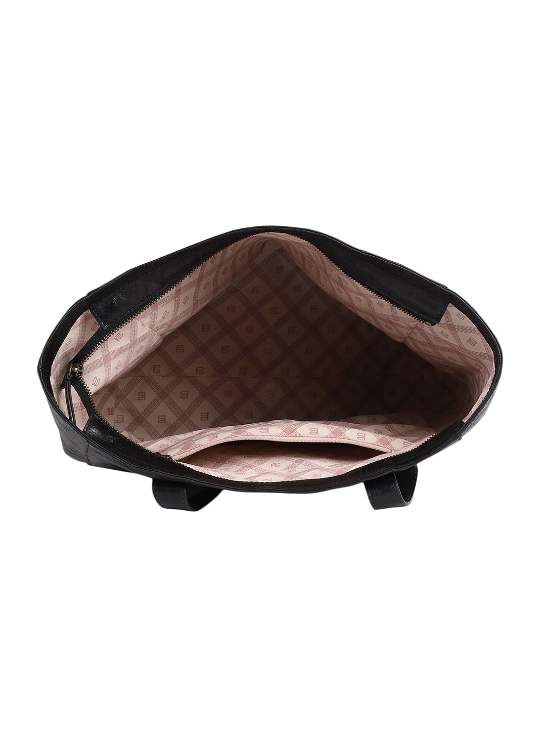 Veneto Black Leather Tote Bag