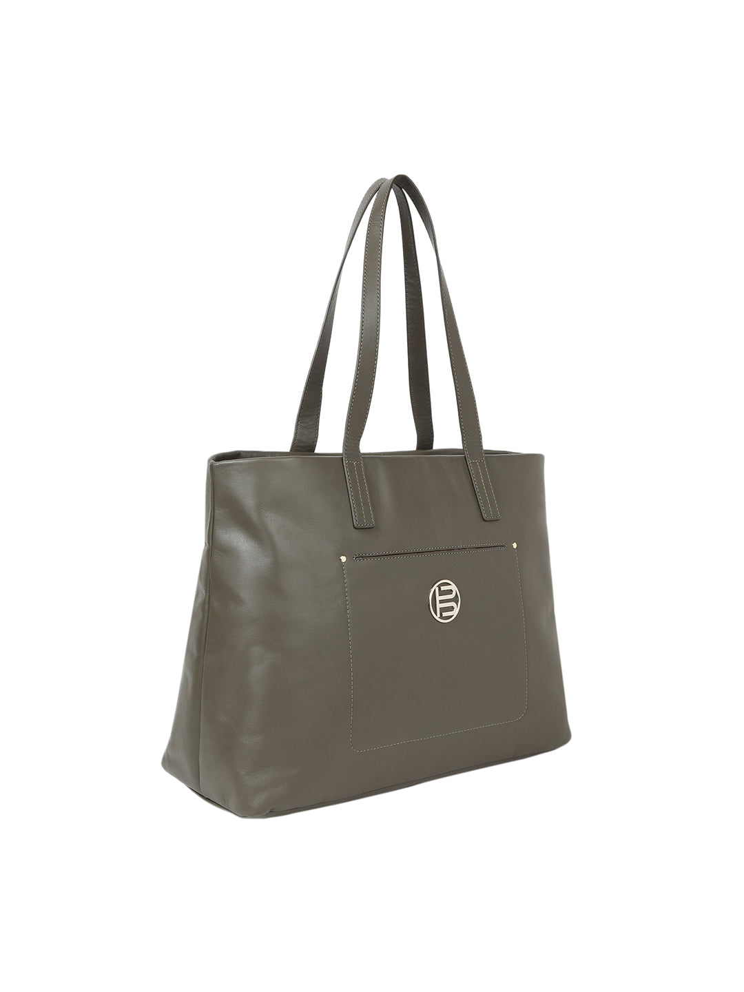 Veneto Dark Green Leather Tote Bag