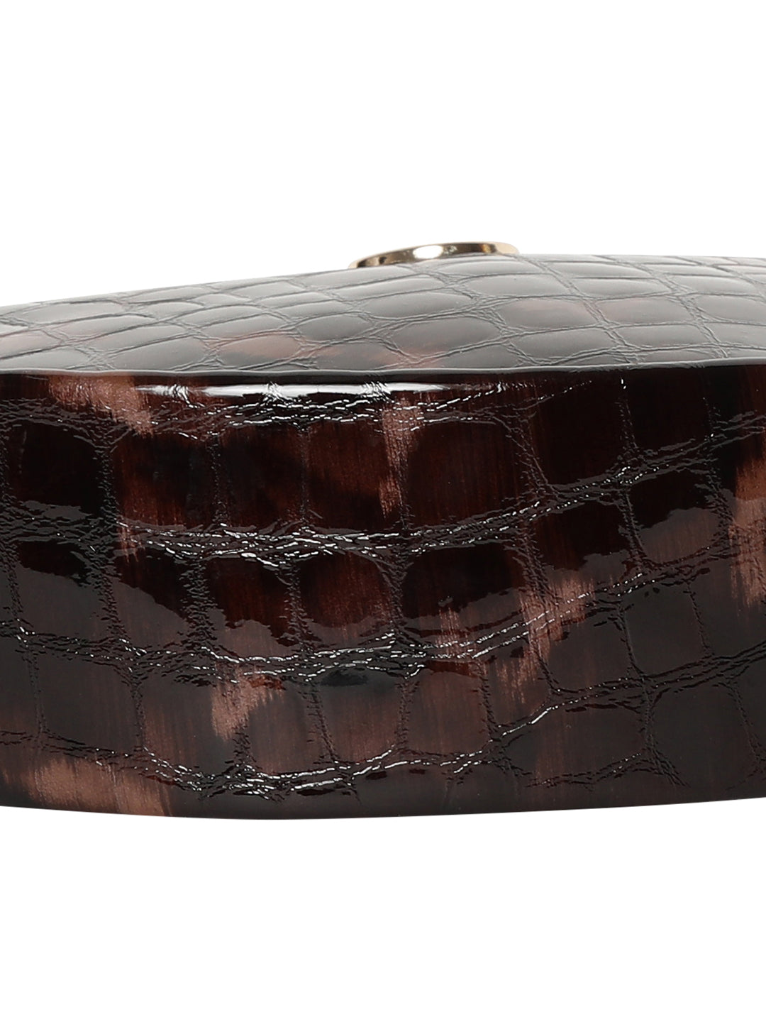 Barletta Dark Brown Leather Wristlet