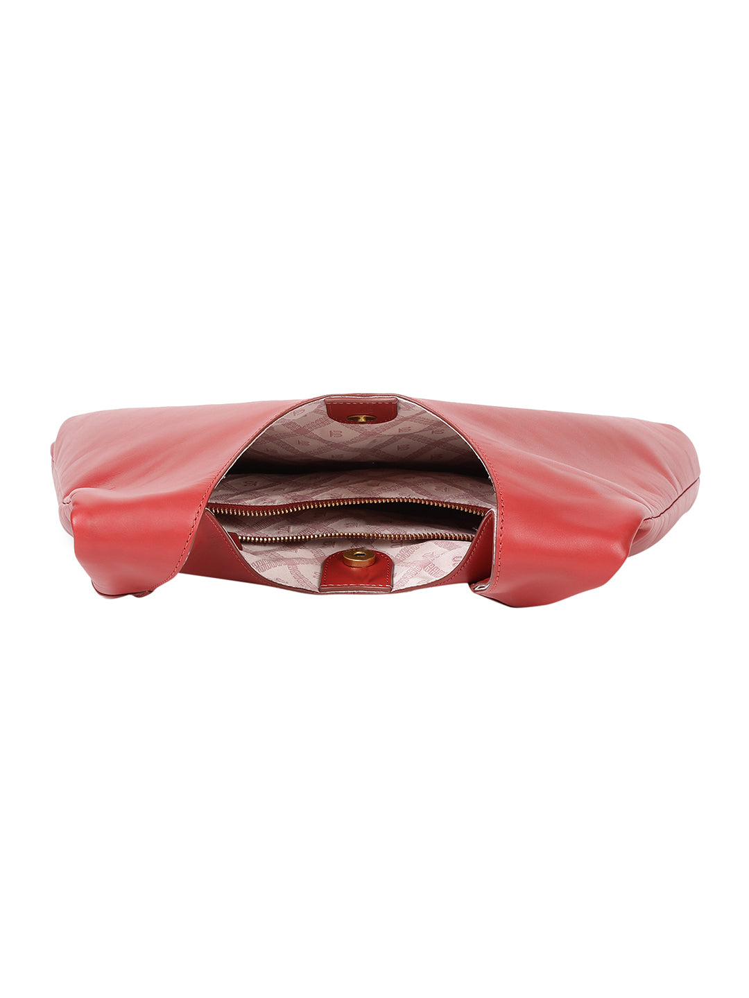 Solomeo Red Leather Hobo Bag