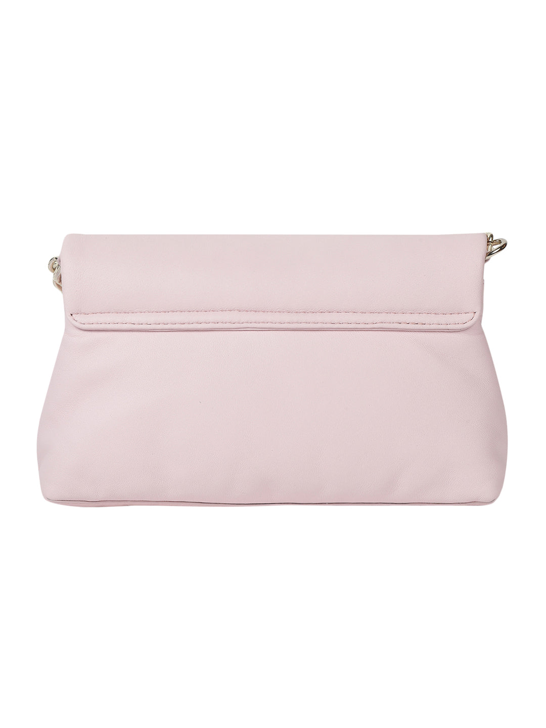 Cascina Pink Leather Clutch
