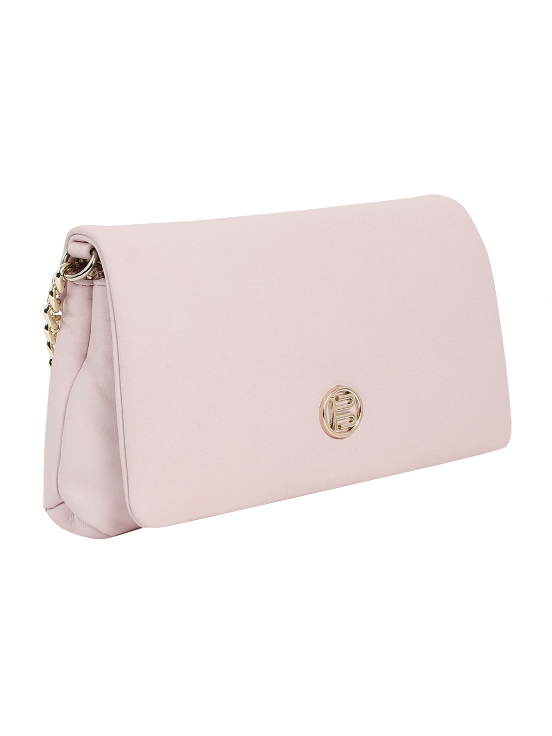 Cascina Pink Leather Clutch