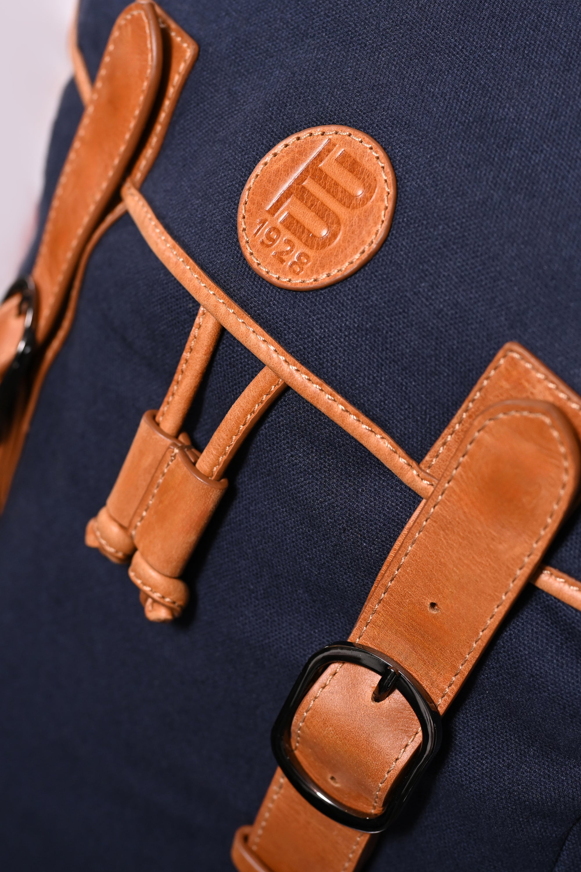 BAGATT Dark Blue Canvas Bagpack