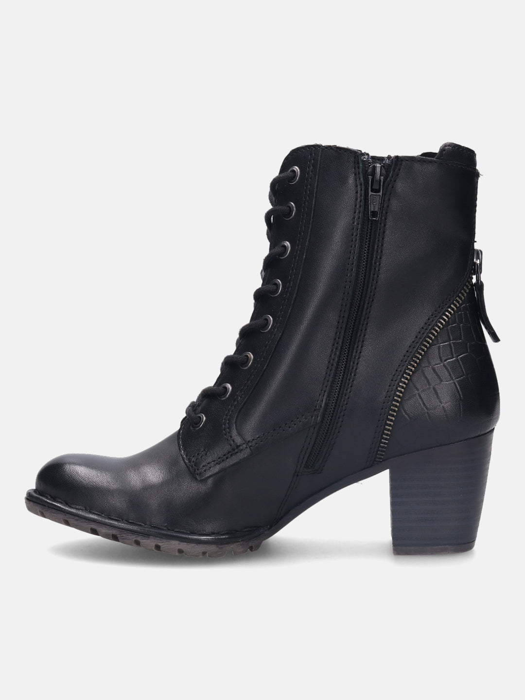 Cathy Evo Black Ankle Boots - BAGATT