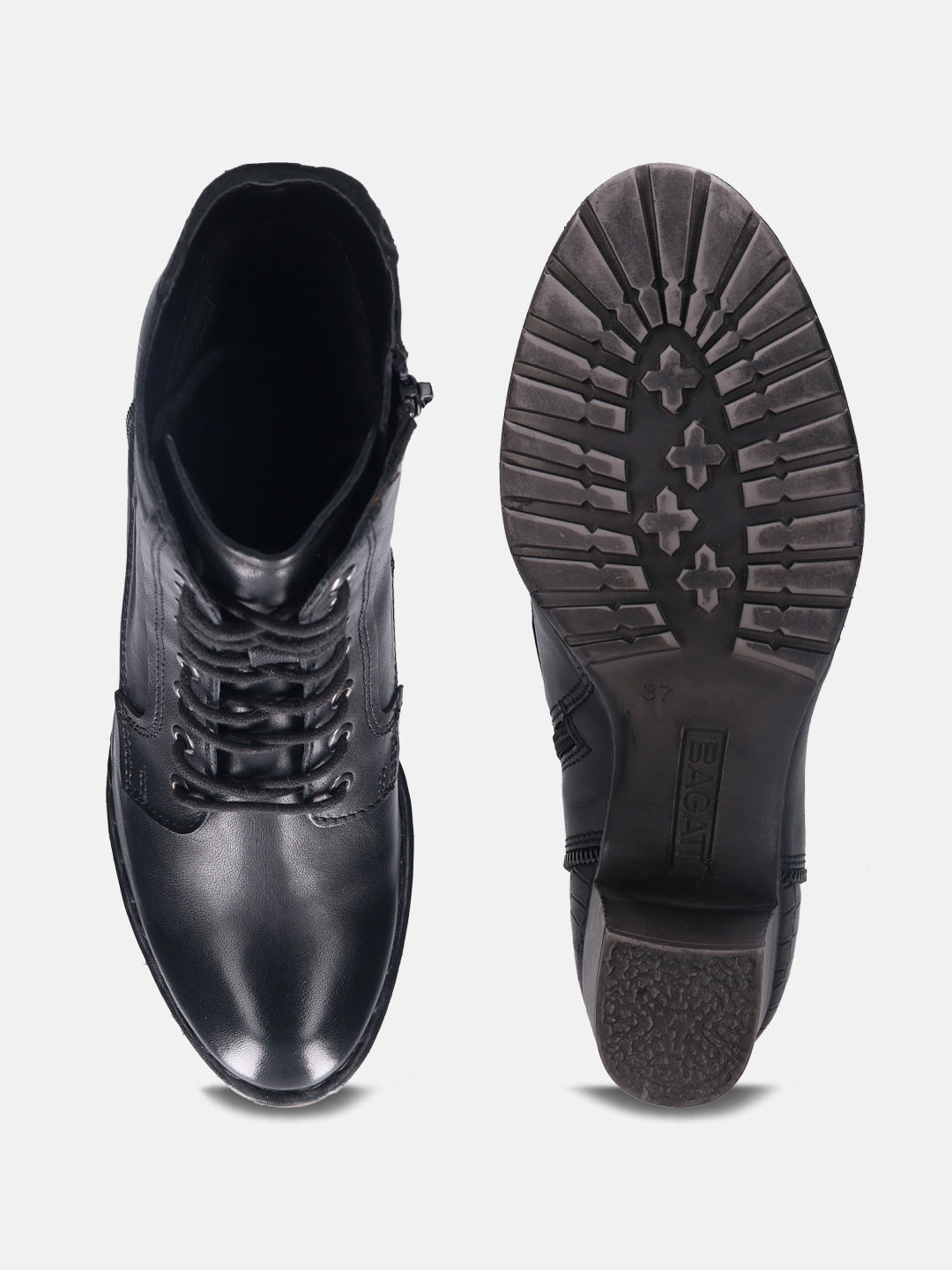 Cathy Evo Black Ankle Boots - BAGATT