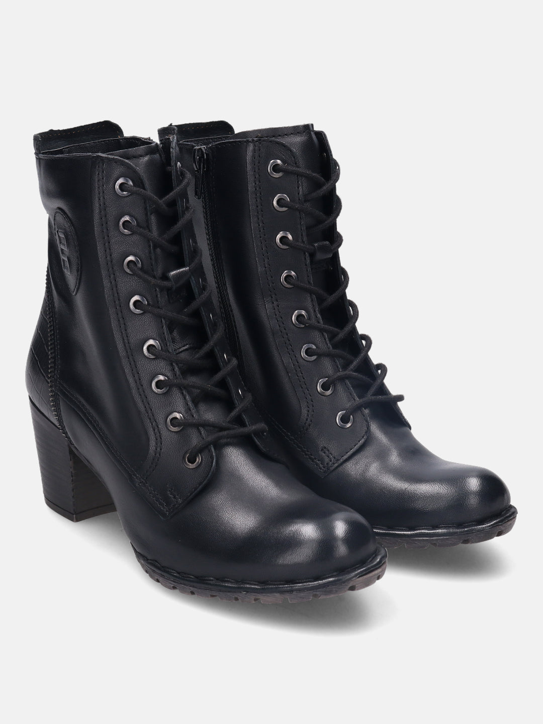 Cathy Evo Black Ankle Boots - BAGATT