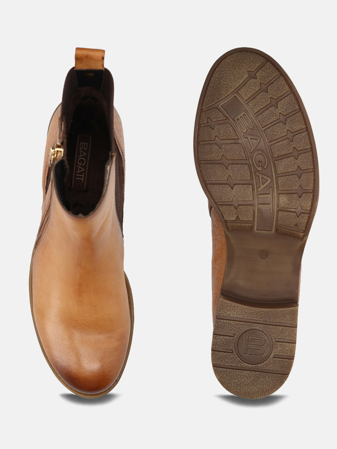 Ronja Sand & Dark Brown Ankle Boots - BAGATT