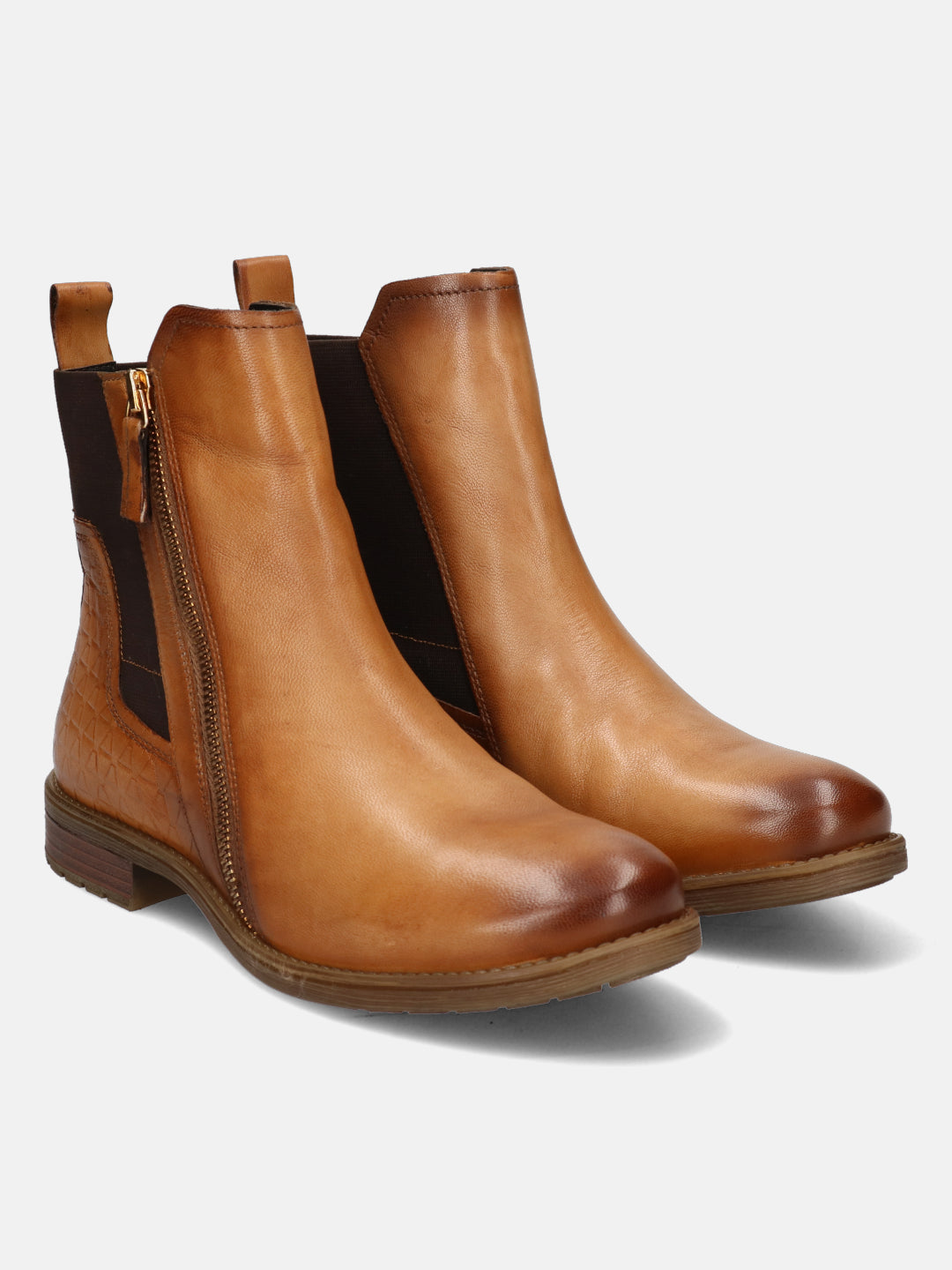 Ronja Sand & Dark Brown Ankle Boots - BAGATT