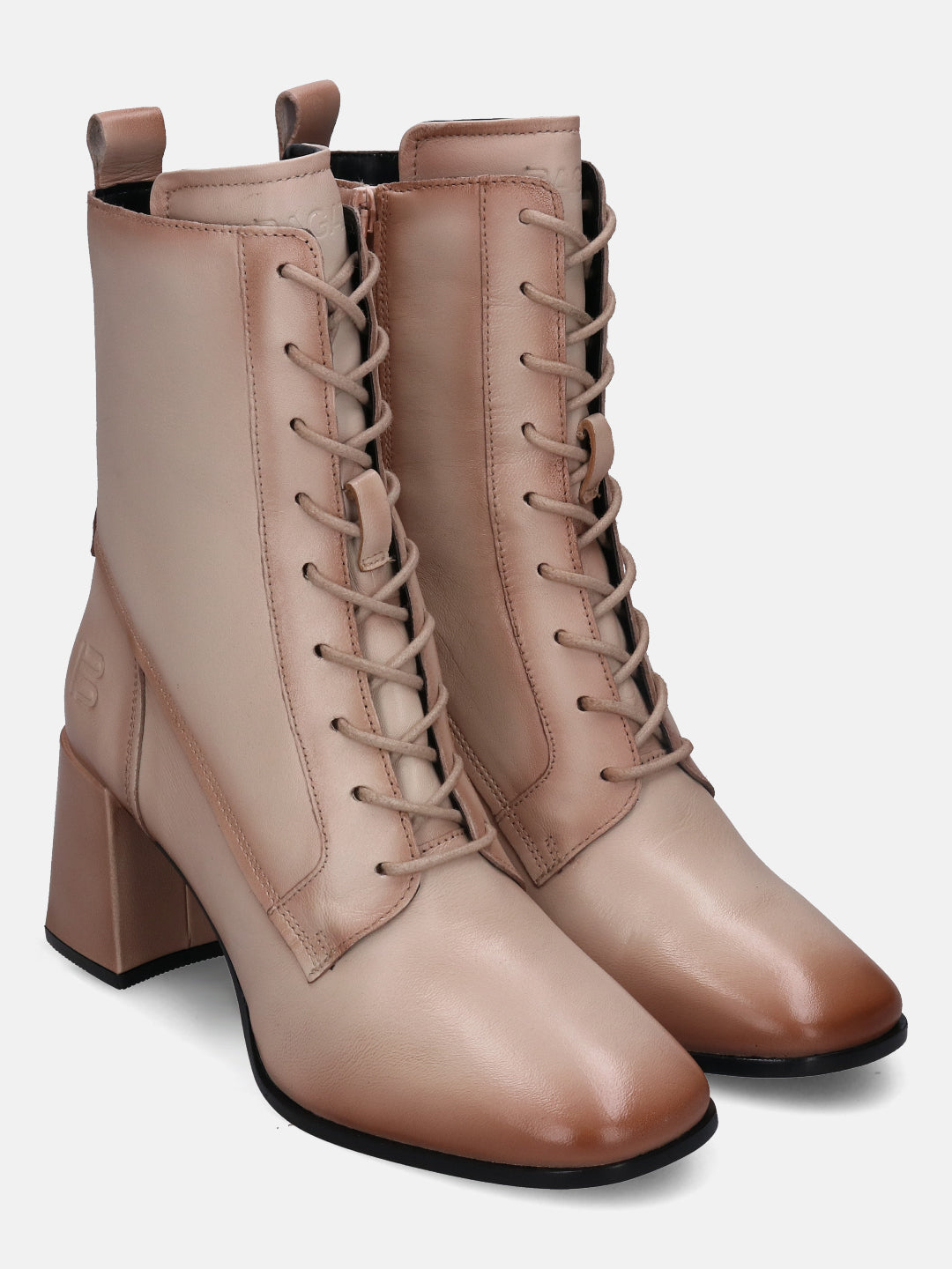 BAGATT Crema Beige Premium Leather Ankle Boots