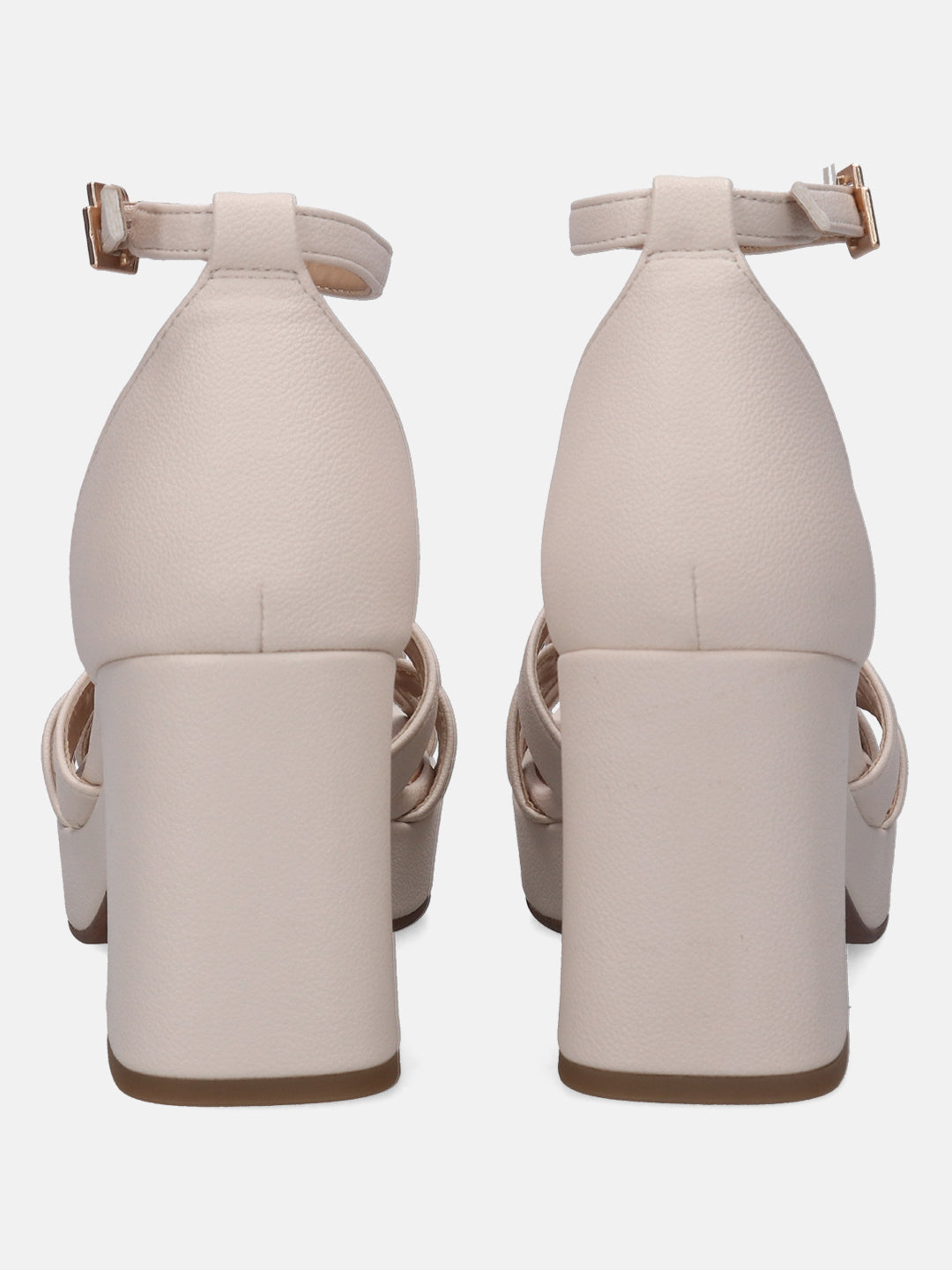Cesena Beige Block Heels - BAGATT