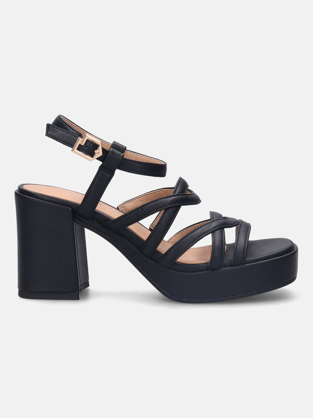 BAGATT Cesena Beige Block Heels