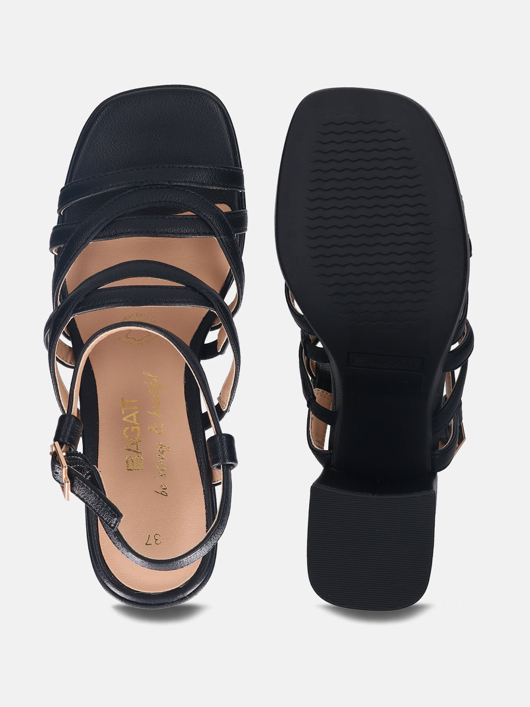 BAGATT Cesena Beige Block Heels