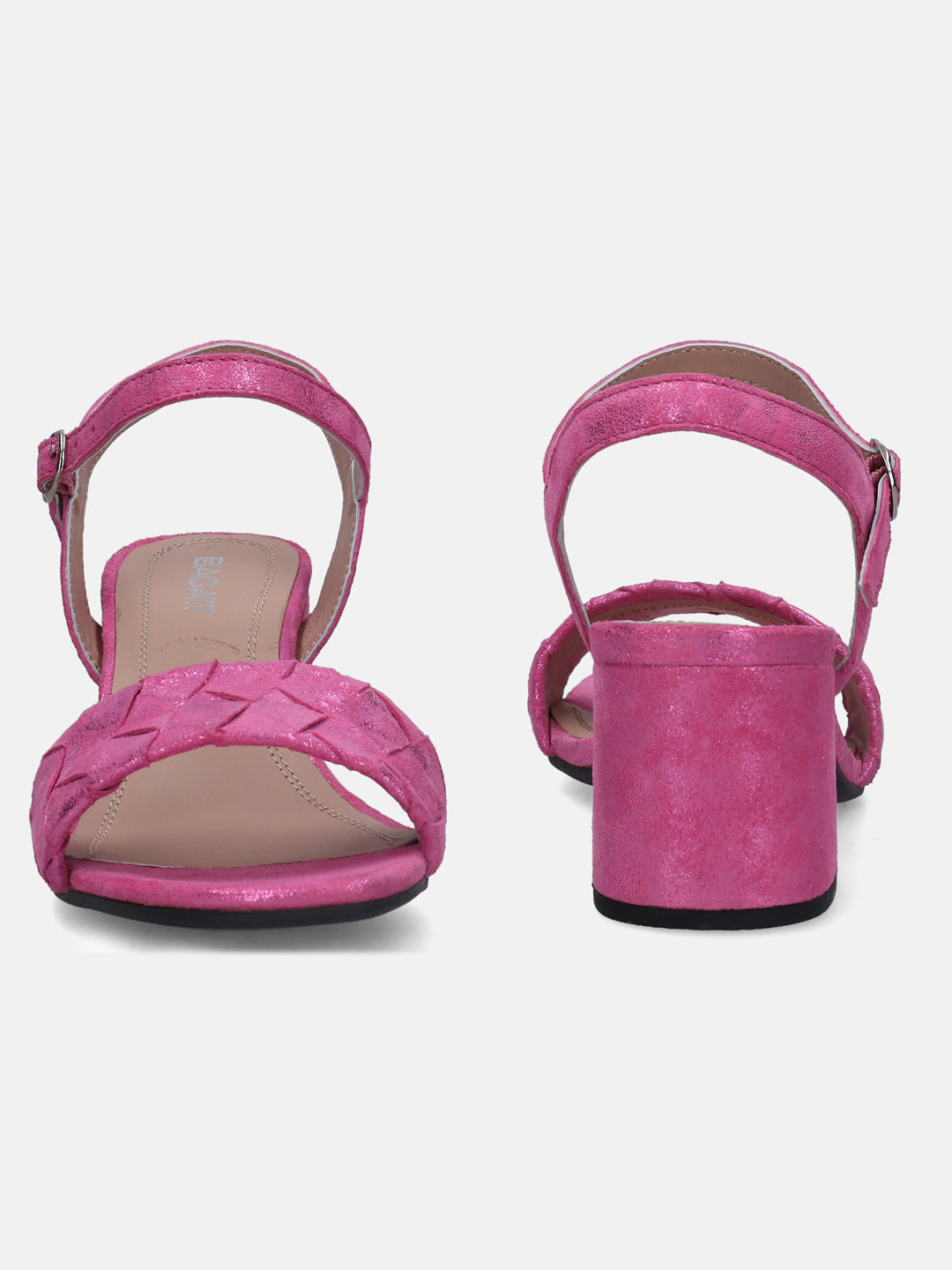 Vaiana Pink Block Heels - BAGATT