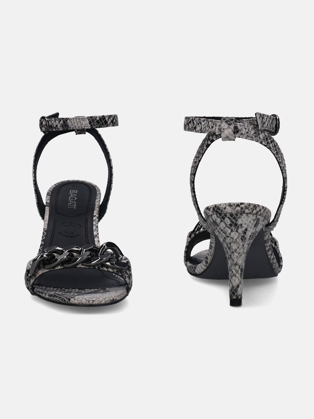 Silvana Black & Silver Stliettos - BAGATT