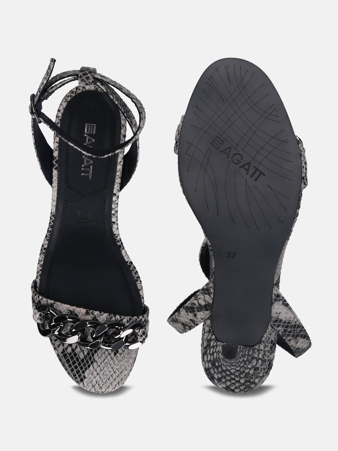 Silvana Black & Silver Stliettos - BAGATT