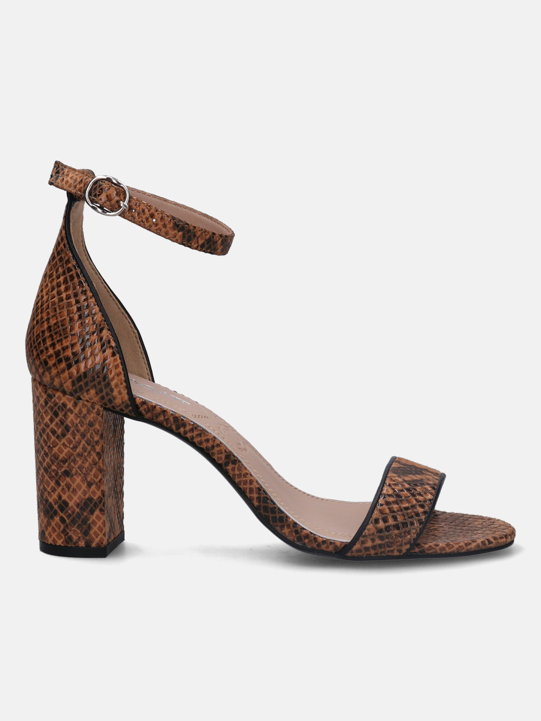 Silvana Evo Brown Block Heels - BAGATT