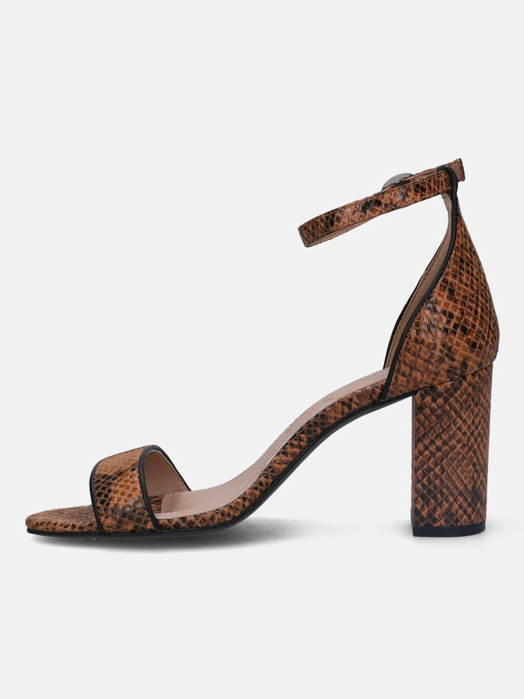 Silvana Evo Brown Block Heels - BAGATT