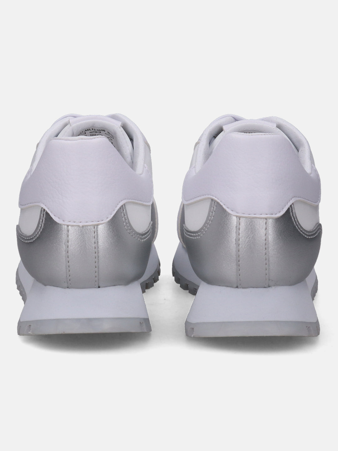 Siena White & Silver Sneakers - BAGATT
