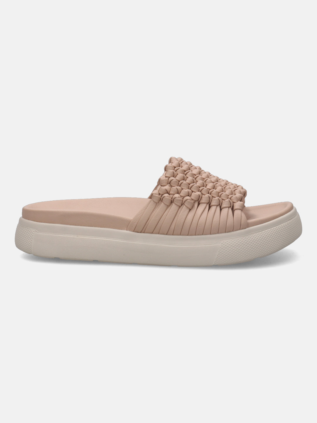 Dalia Beige Flatform Sandals - BAGATT