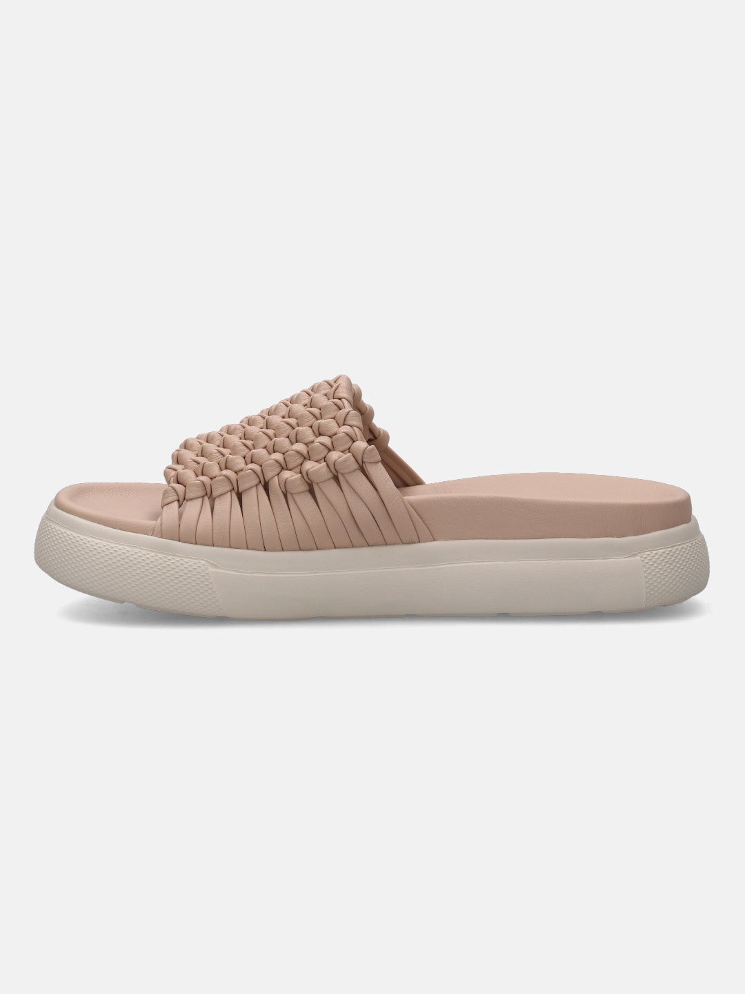 Dalia Beige Flatform Sandals - BAGATT