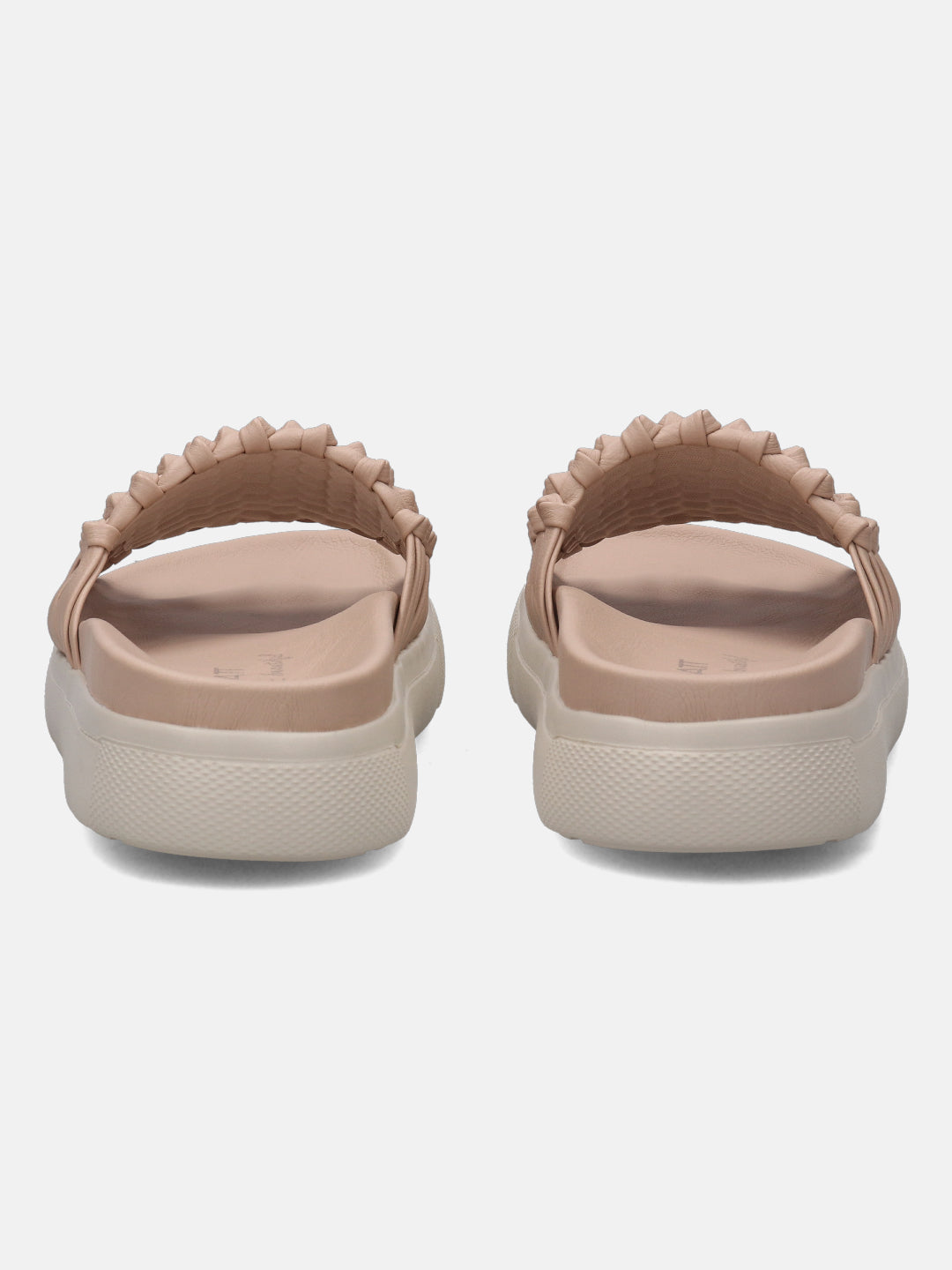 Dalia Beige Flatform Sandals - BAGATT