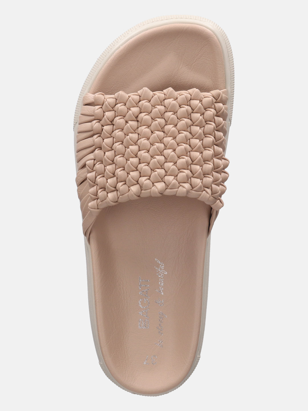 Dalia Beige Flatform Sandals - BAGATT