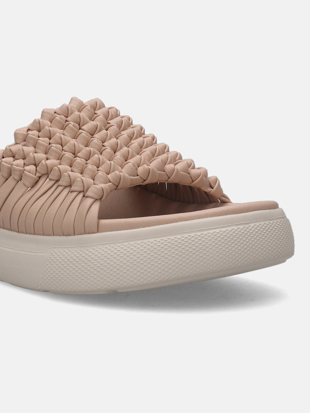 Dalia Beige Flatform Sandals - BAGATT