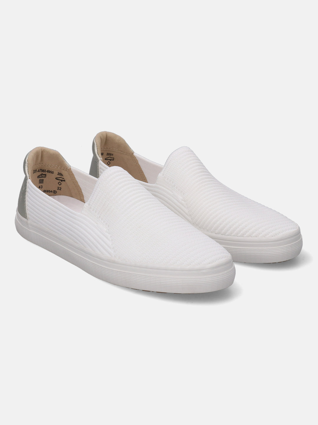 Level White & Silver Casual Loafers - BAGATT