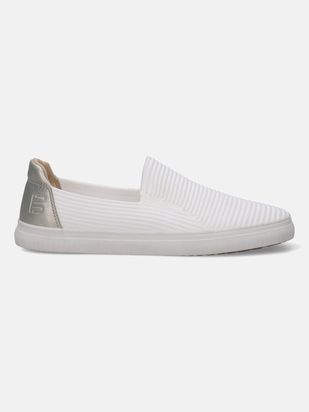 Level White & Silver Casual Loafers - BAGATT