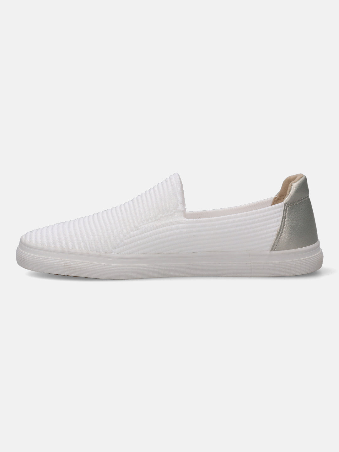 Level White & Silver Casual Loafers - BAGATT