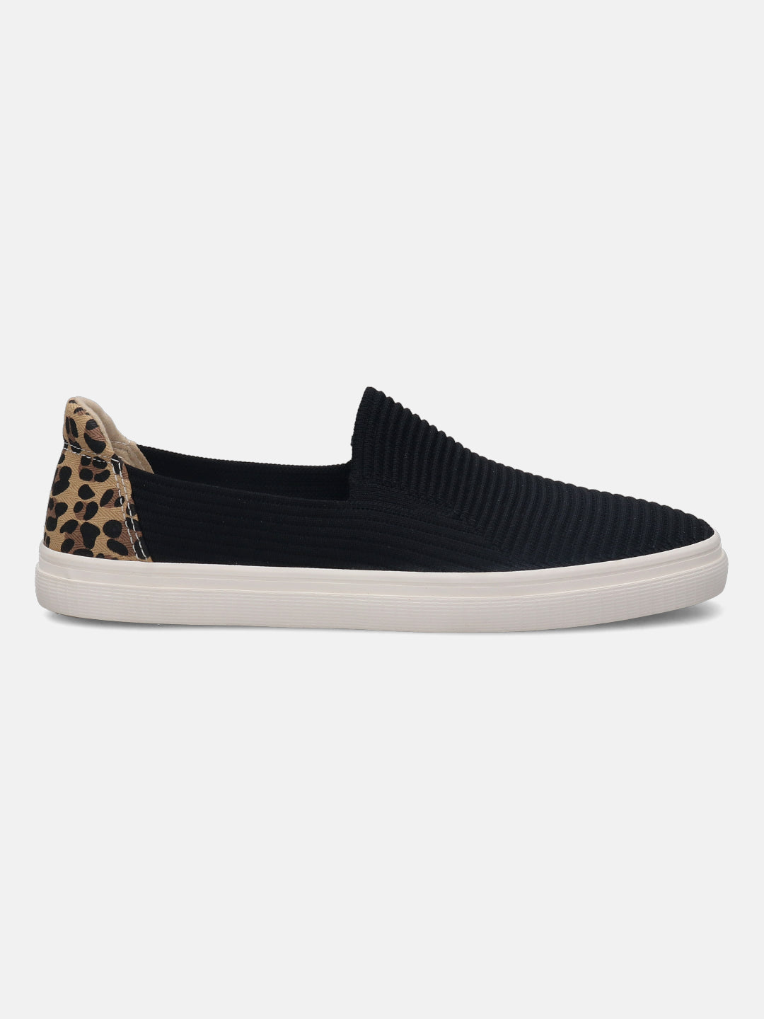 Level Black Animal Print Casual Loafers - BAGATT