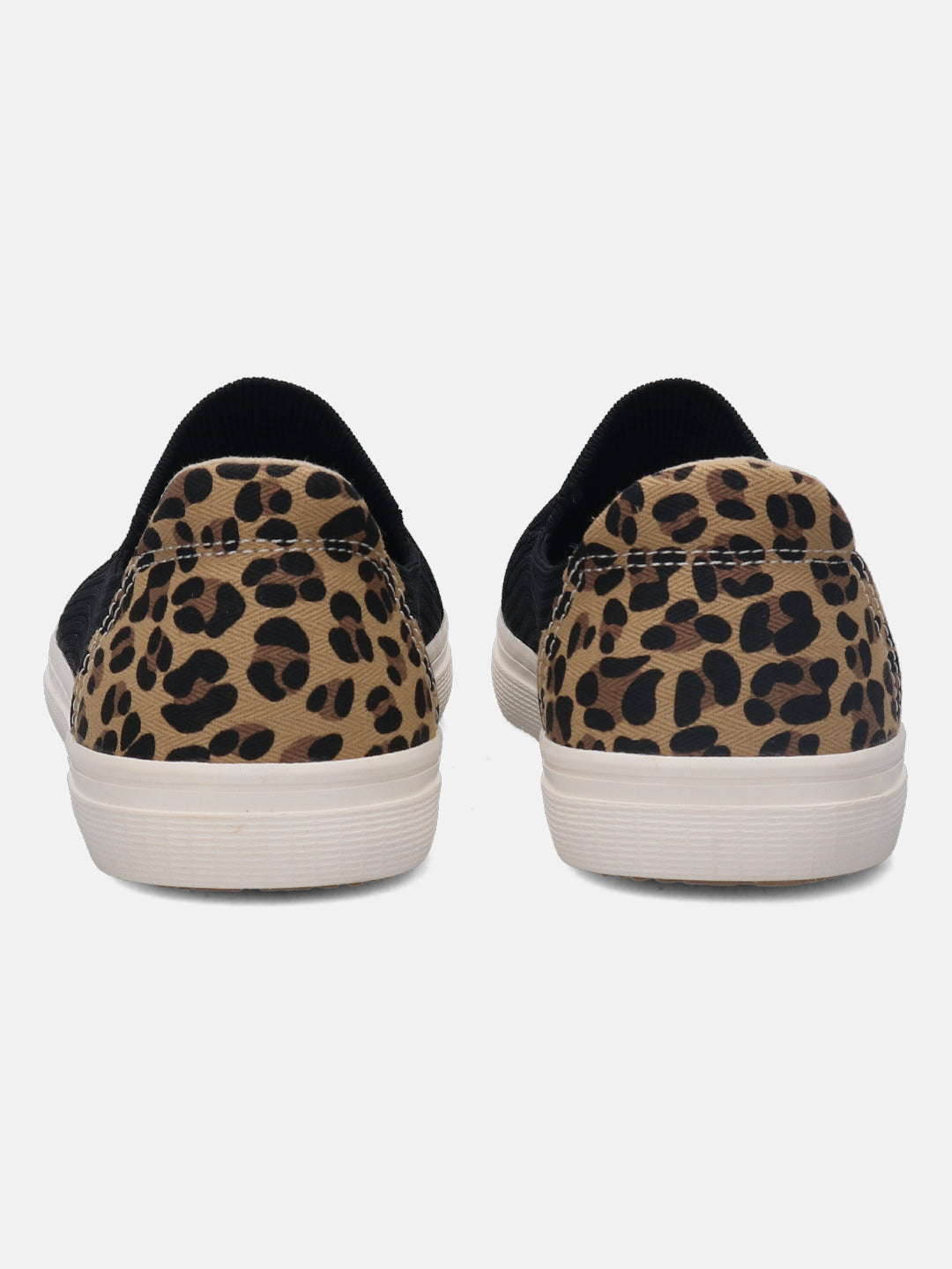 Level Black Animal Print Casual Loafers - BAGATT